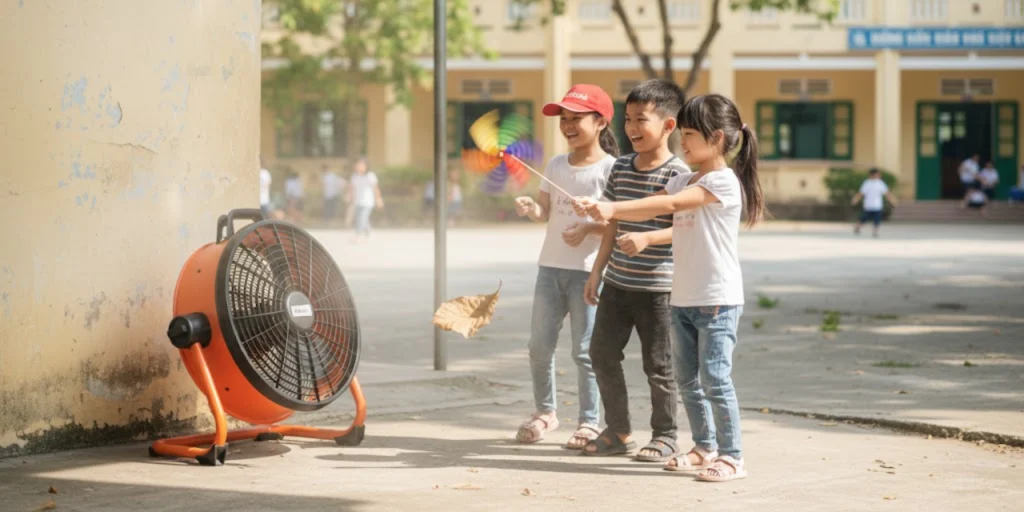 quạt không dây cho sự kiện