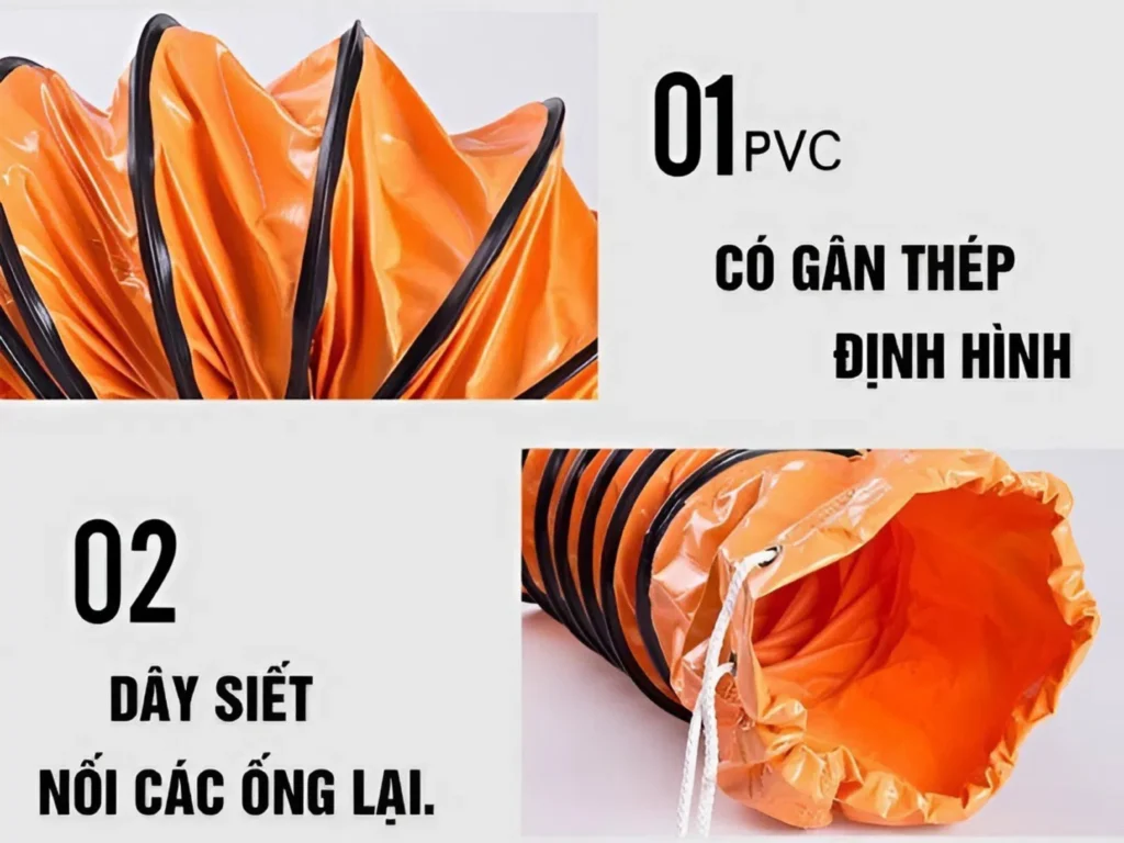 ống gió mềm cho quạt hút
