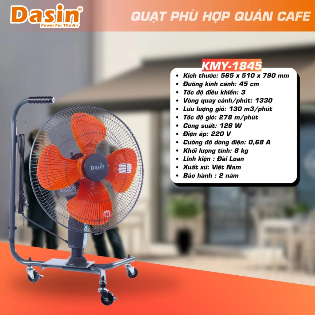 quạt cánh cam xe đẩy công nghiệp