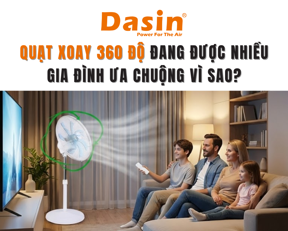 quạt xoay 360 độ