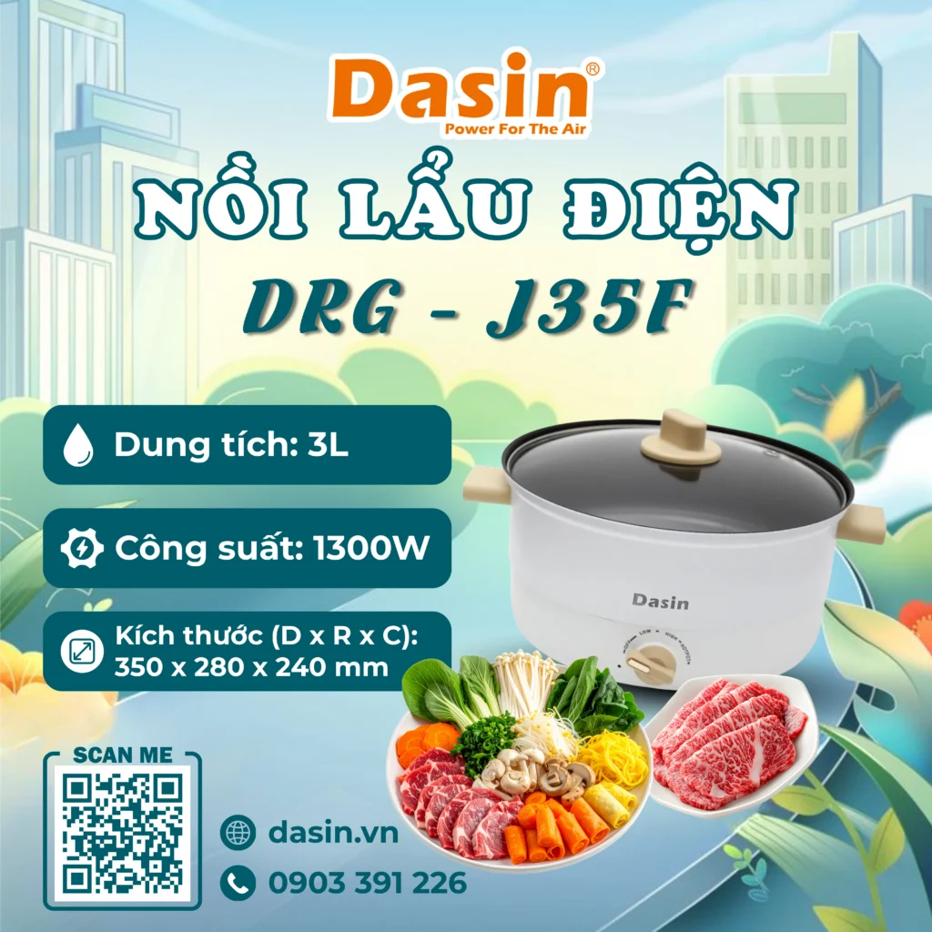 nồi điện đa năng DRG-J35F