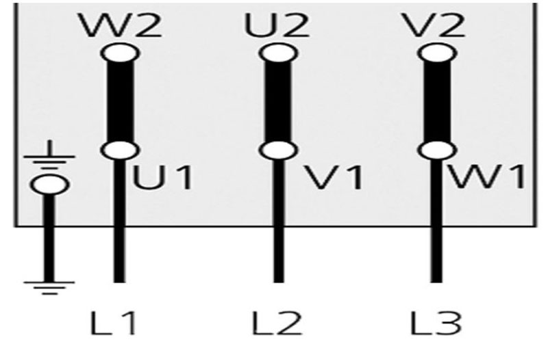 cách đấu dây động cơ 3 pha hình tam giác