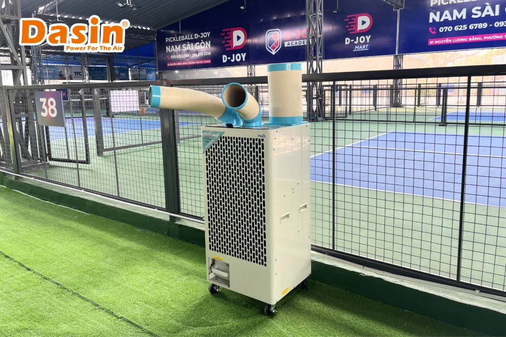 máy lạnh sân pickleball
