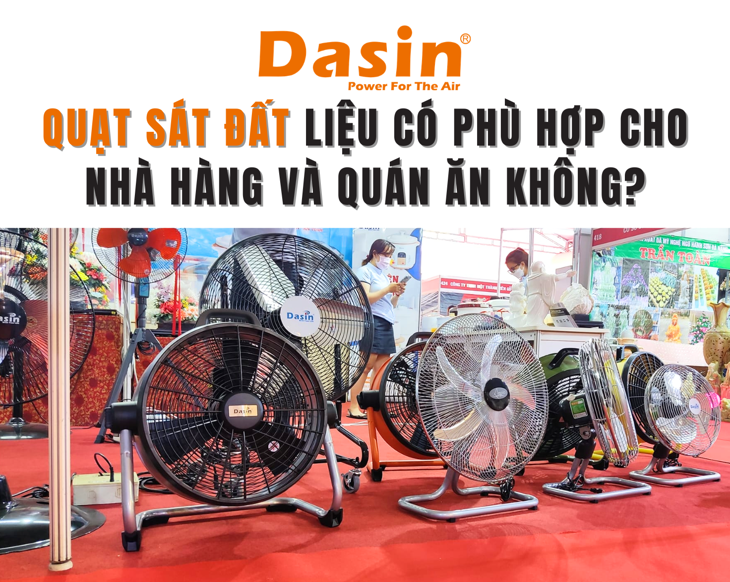 quạt sát đất dasin