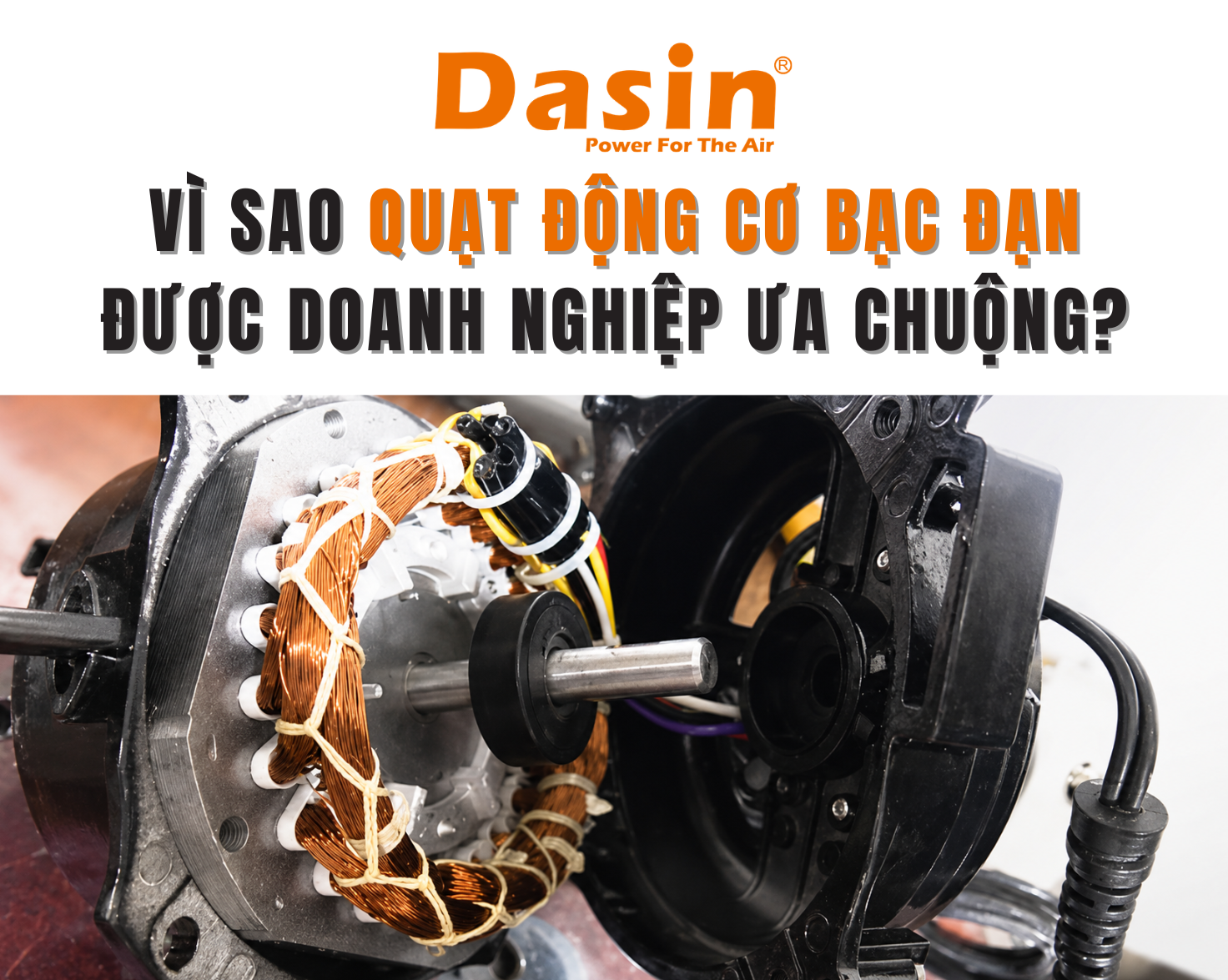 quạt động cơ bạc đạn chính hãng