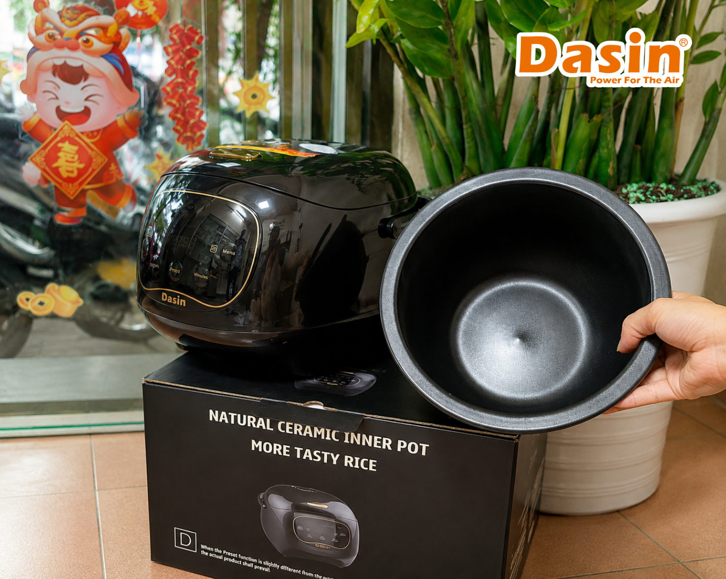 Nồi cơm điện lòng sứ Dasin