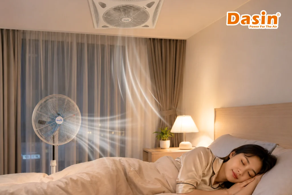 quạt điện DC độ ồn thấp