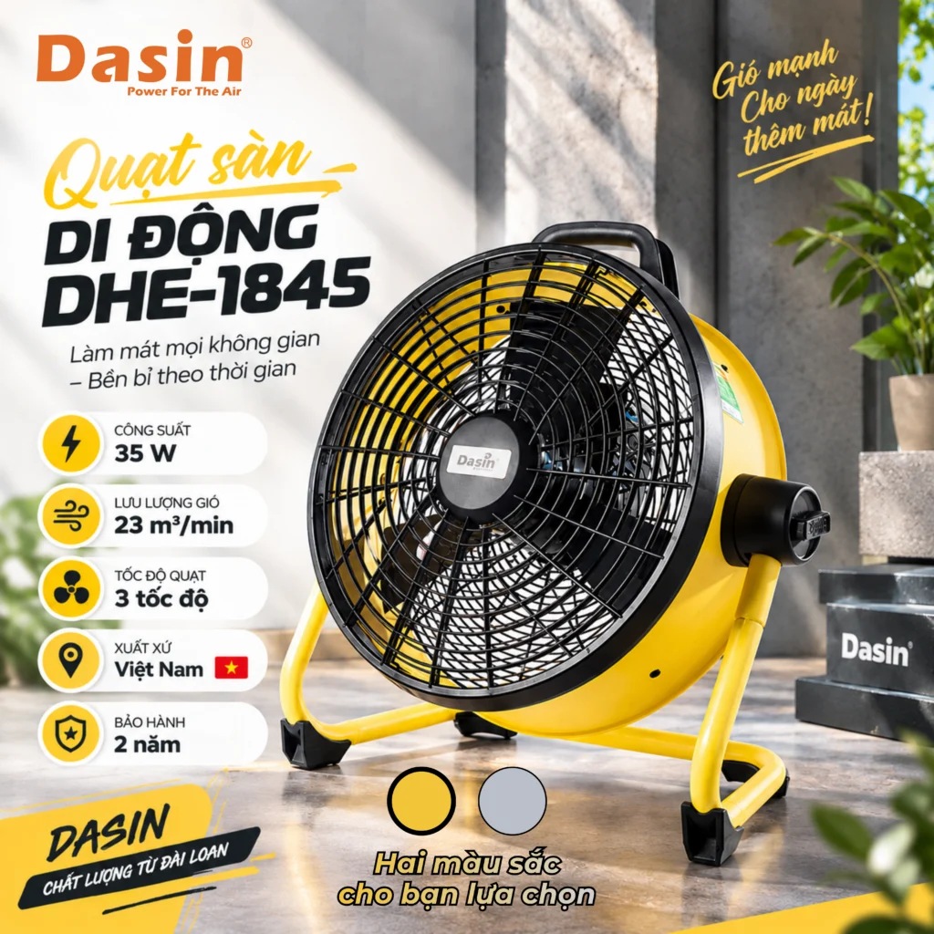 Quạt tích điện Dasin